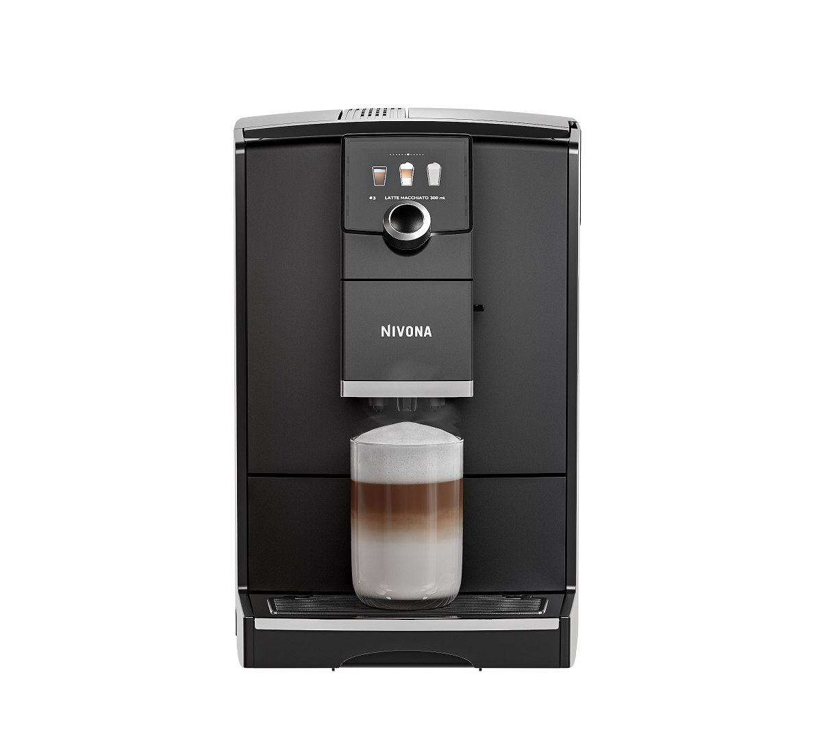 Nivona CafeRomatica 790 - Mattschwarz / Chrom