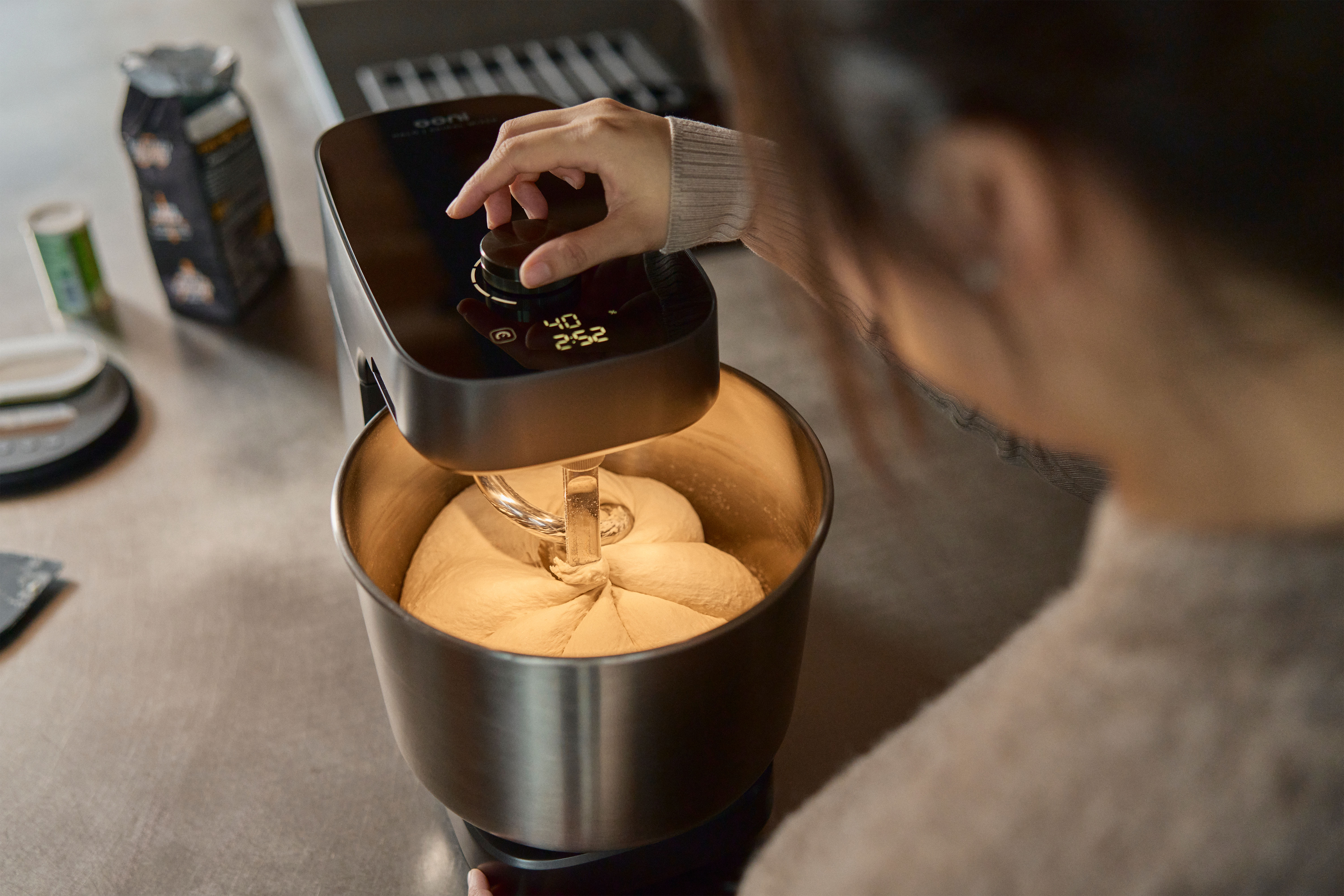 Ooni Halo Pro Spiralmixer - Dunkelgrau