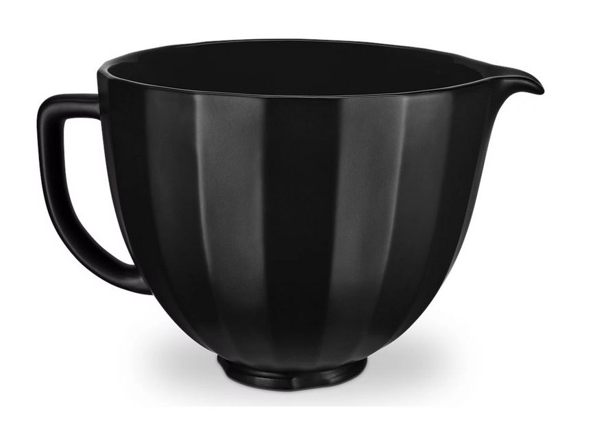 5KSM2CB5PBS - Keramikschüssel 4,7ltr. schwarz mit vertikaler Struktur - für Küchenmaschine 4,8L