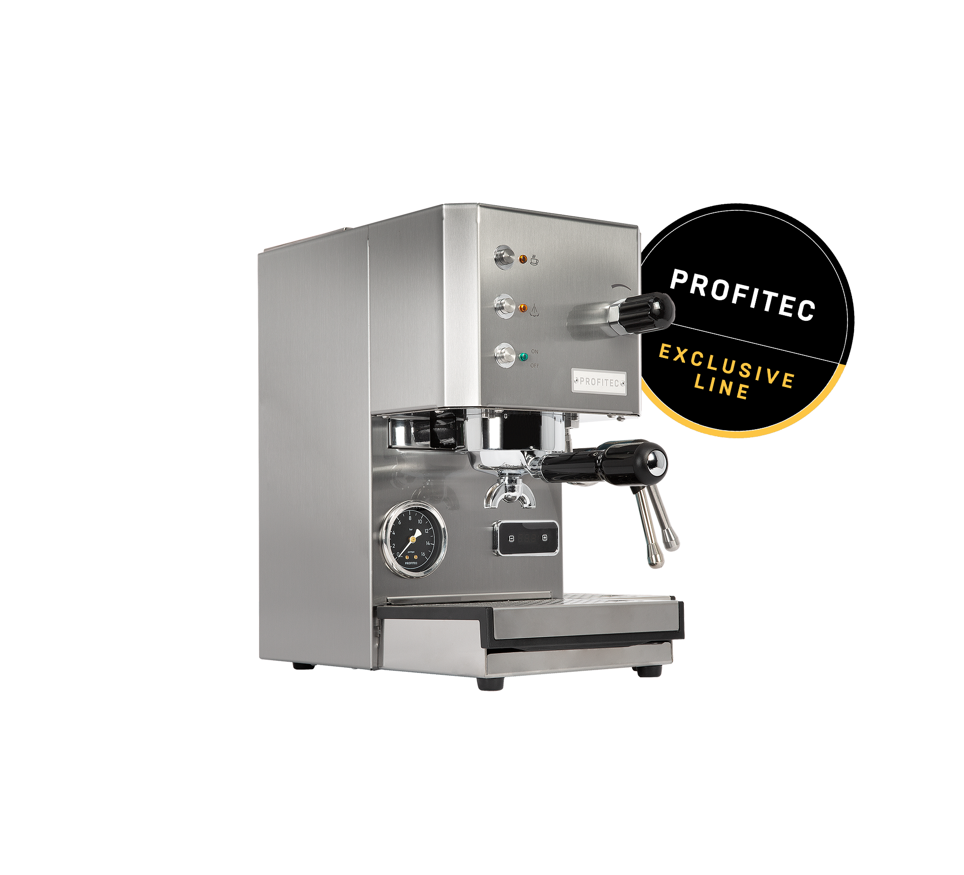 Profitec GO! PID Espressomaschine - Stainless Steel Brushed