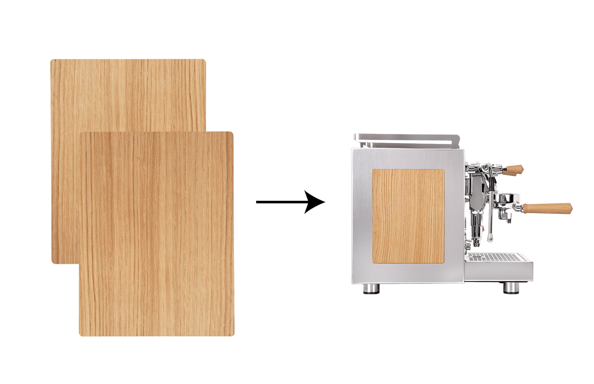 Profitec - Customisation Line - Side Panel Eiche