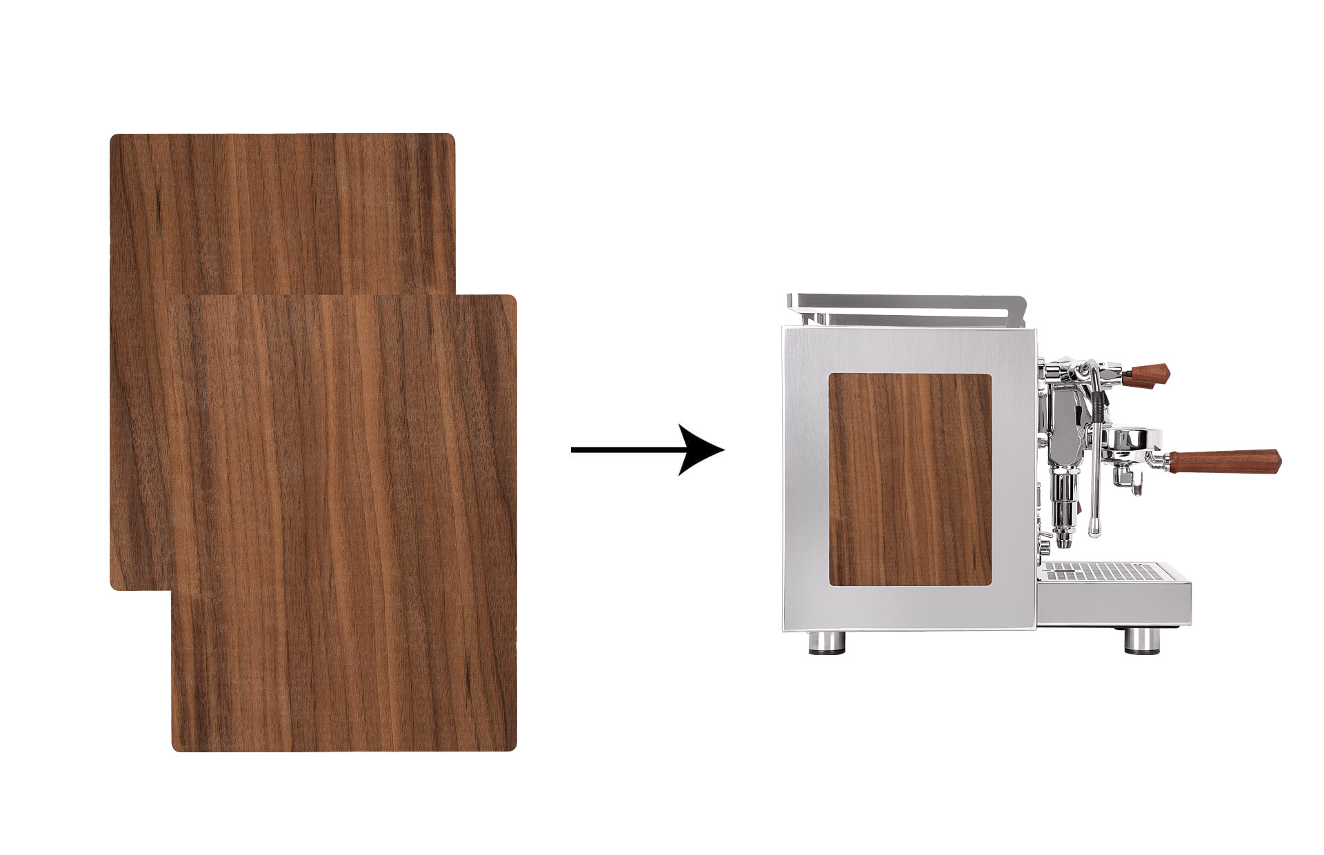 Profitec - Customisation Line - Side Panel Walnuss