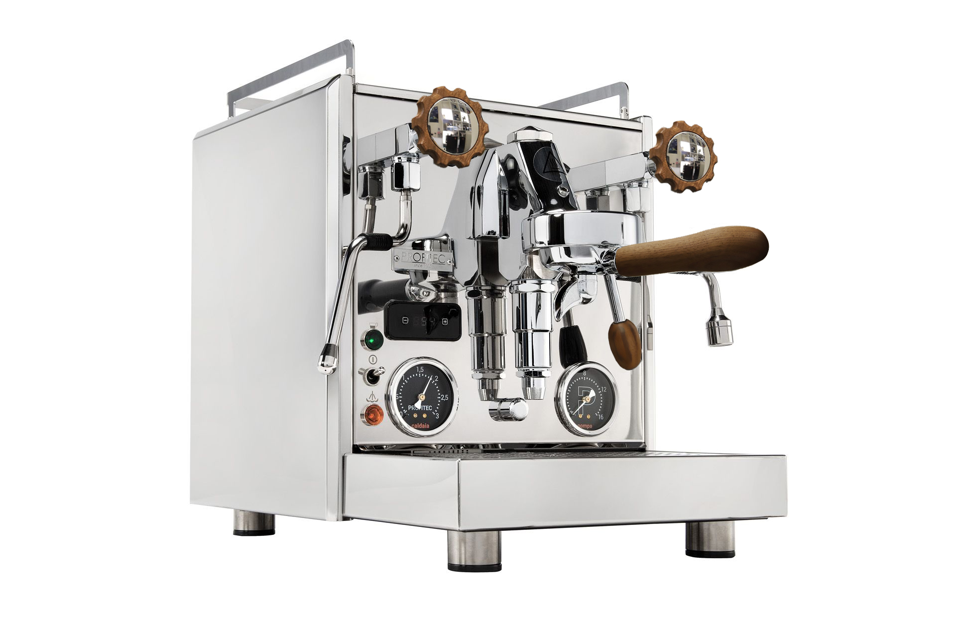 Profitec Pro 700 PID Dualboiler Espressomaschine mit Nussholz-Veredlung 