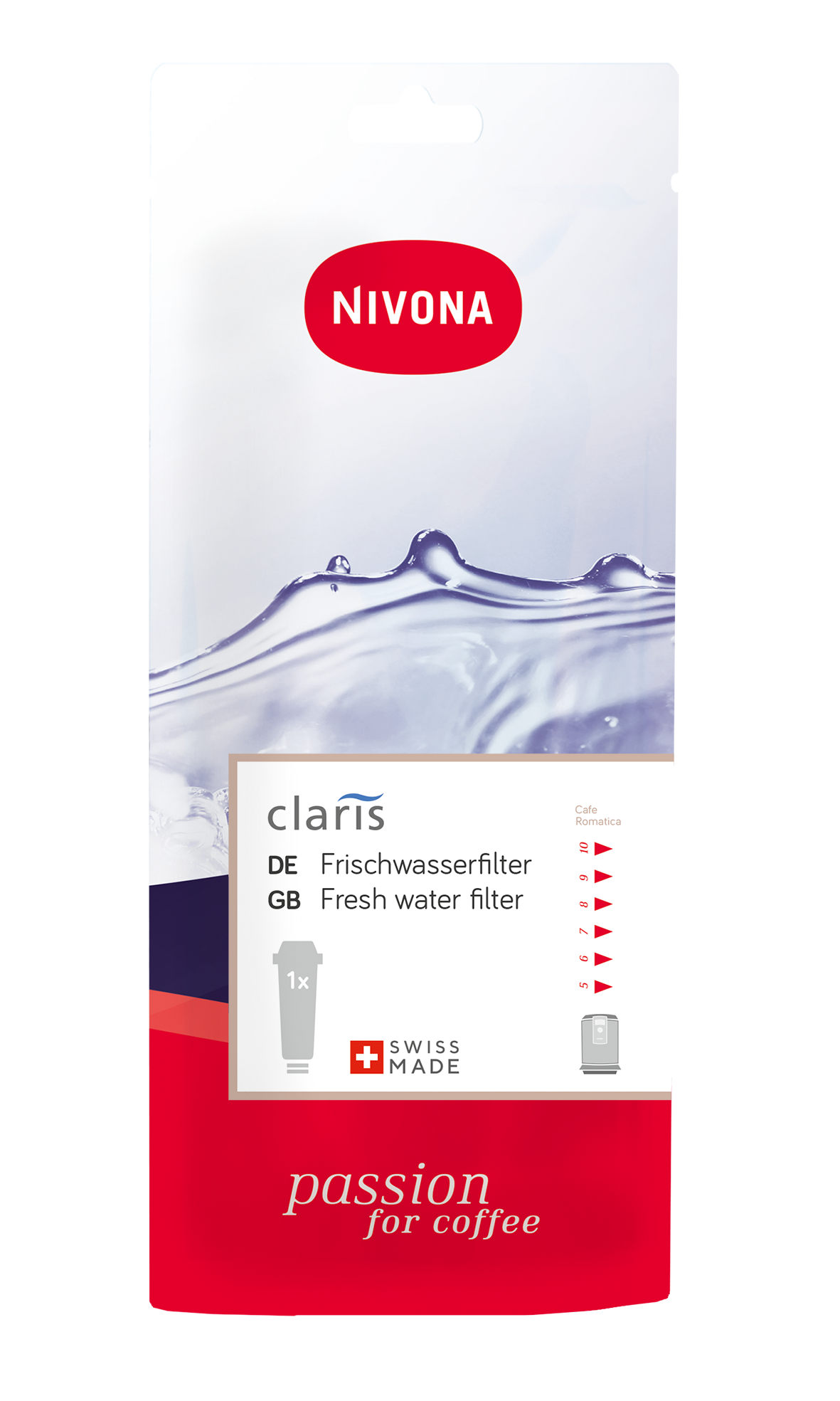 Wasserfilter - Nivona CafeRomatica - CLARIS Frischwasserfilter