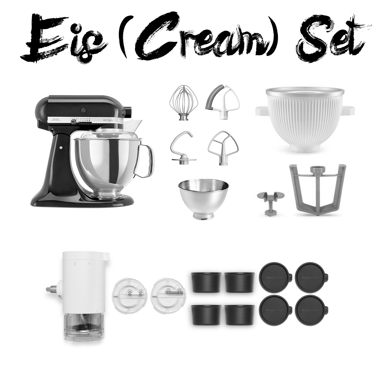 KitchenAid 5KSM175PS Eis (Cream) Set